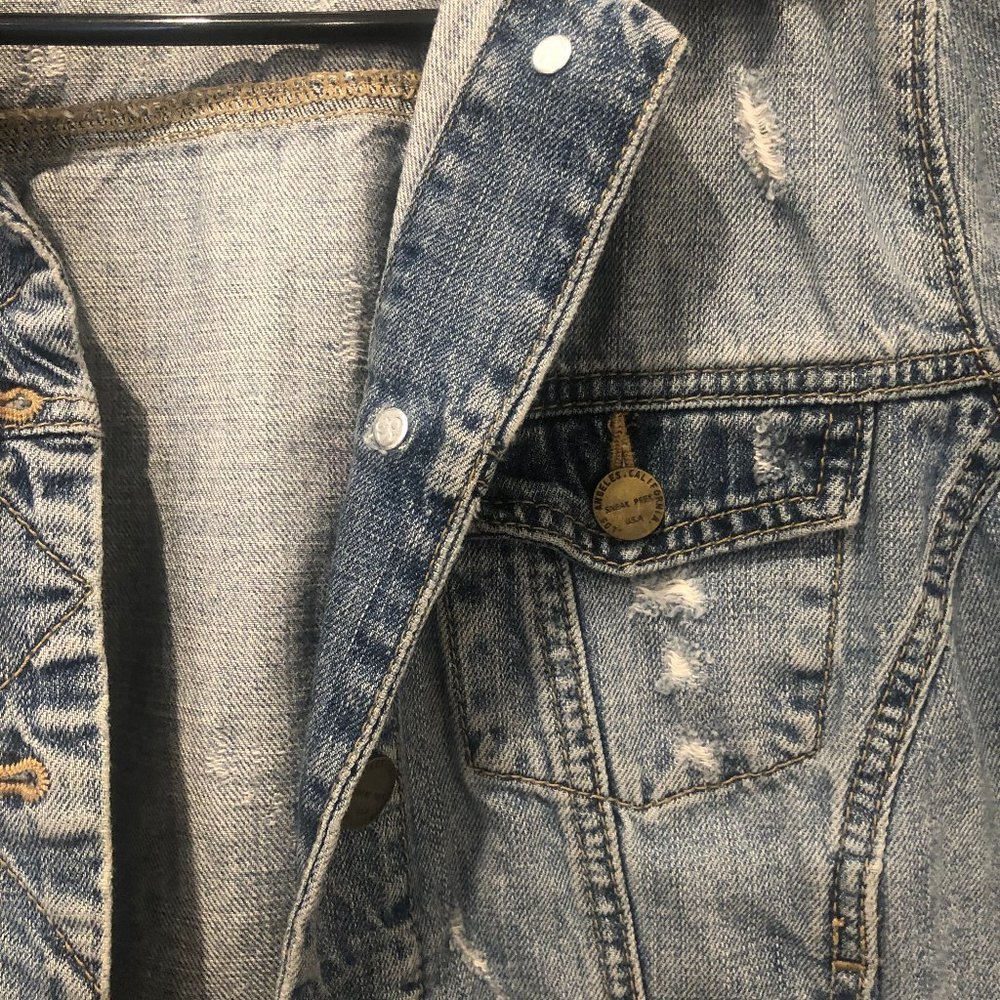 Distressed Denim Jacket - Picture 2 of 4